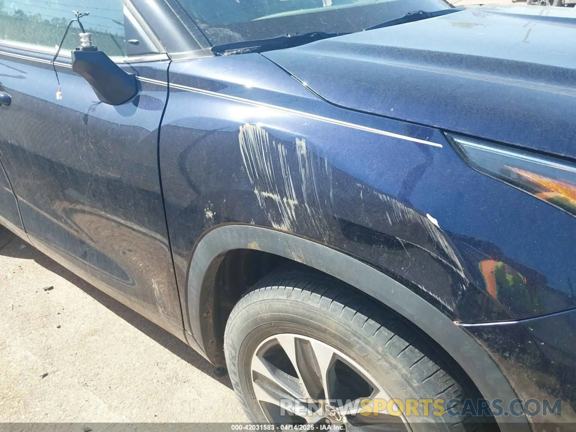 6 Photograph of a damaged car 5TDGZRAH7LS021300 TOYOTA HIGHLANDER 2020