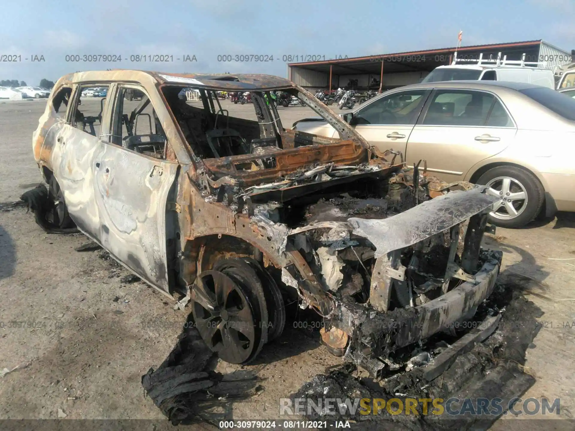 1 Photograph of a damaged car 5TDGZRAH7LS029560 TOYOTA HIGHLANDER 2020