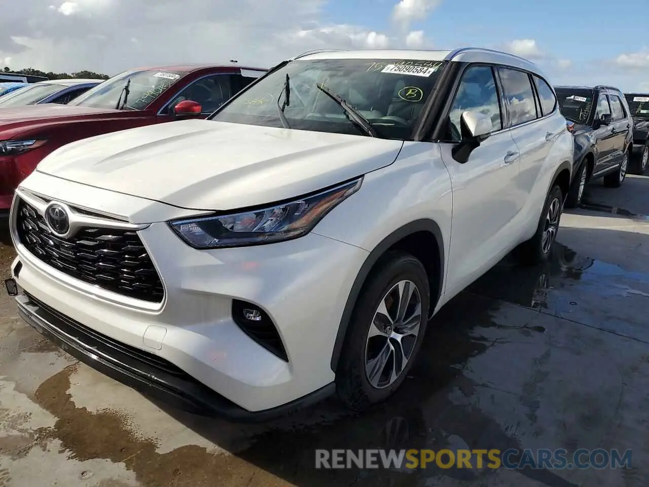1 Photograph of a damaged car 5TDGZRAH7LS503474 TOYOTA HIGHLANDER 2020