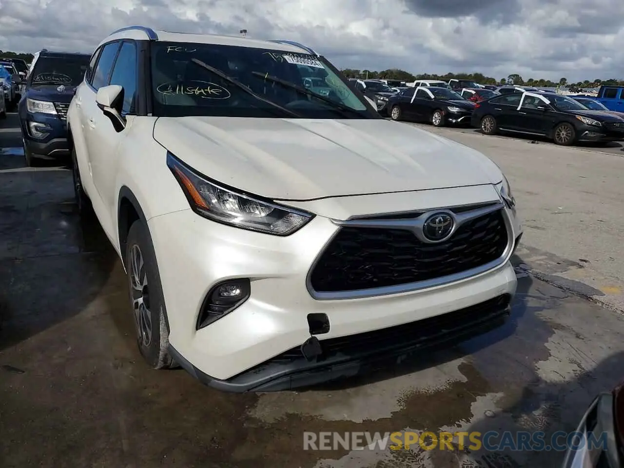5 Photograph of a damaged car 5TDGZRAH7LS503474 TOYOTA HIGHLANDER 2020