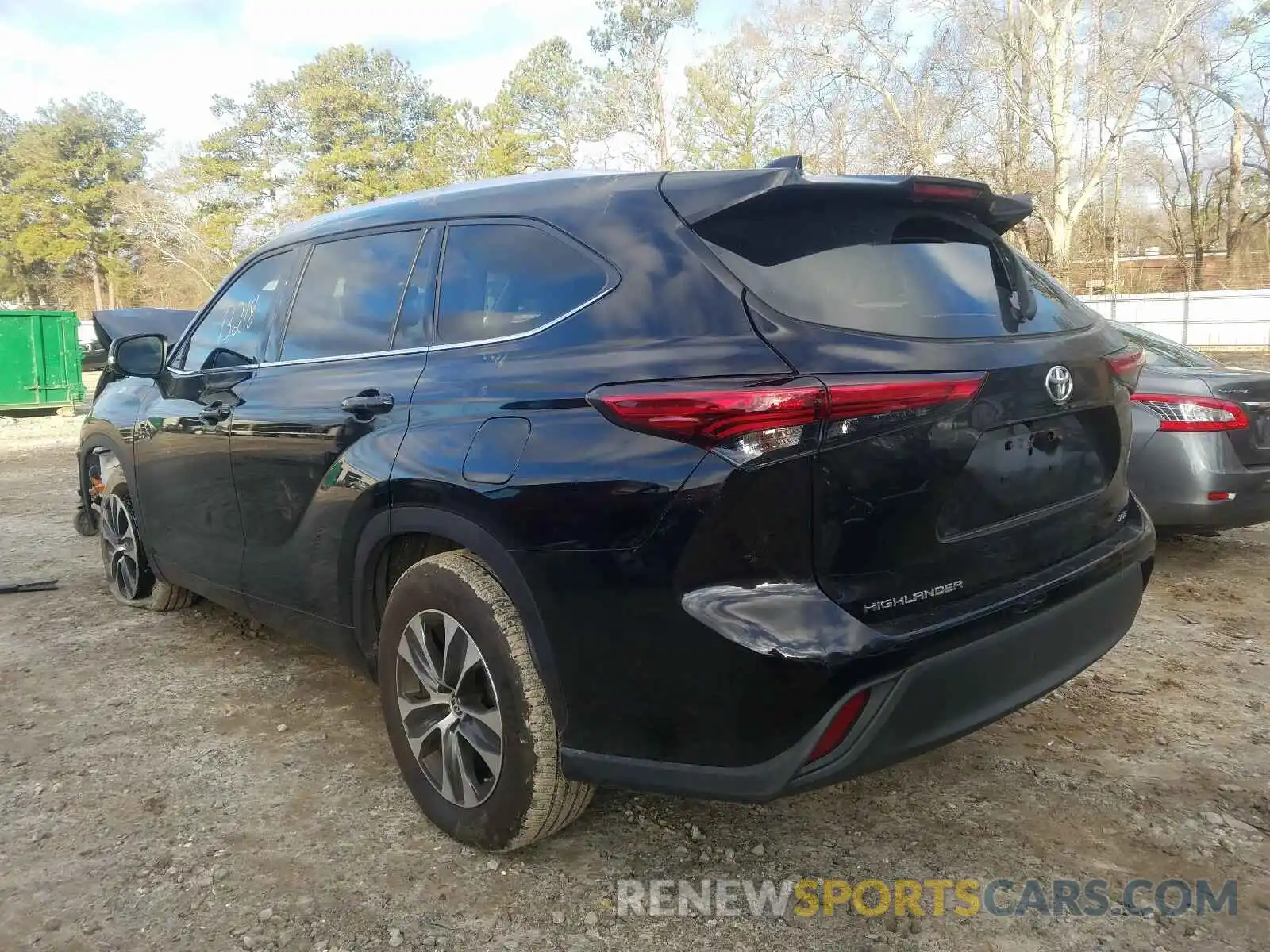 3 Photograph of a damaged car 5TDGZRAH8LS003971 TOYOTA HIGHLANDER 2020