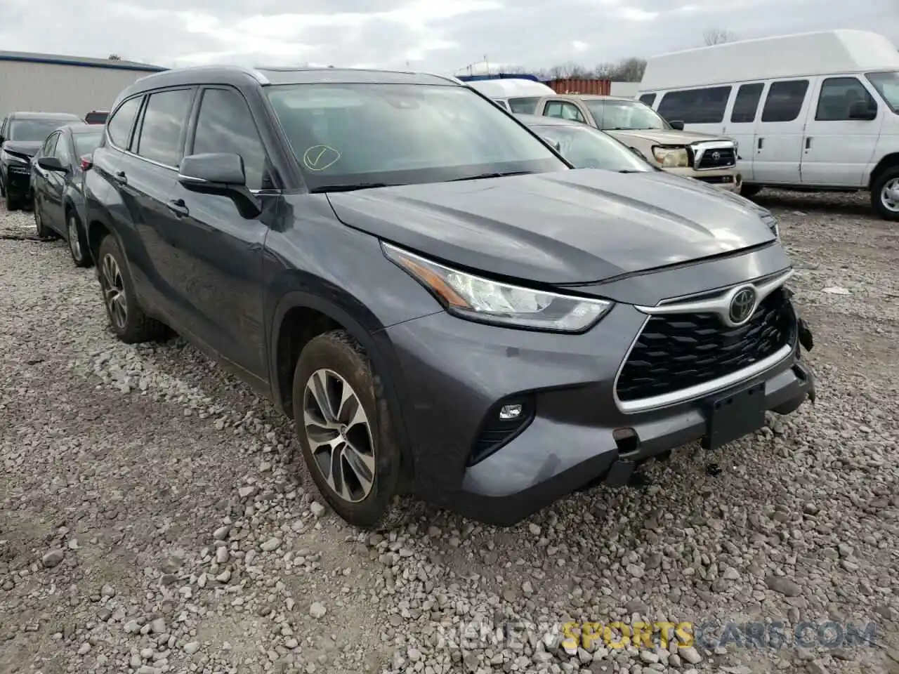 1 Photograph of a damaged car 5TDGZRAH8LS006501 TOYOTA HIGHLANDER 2020