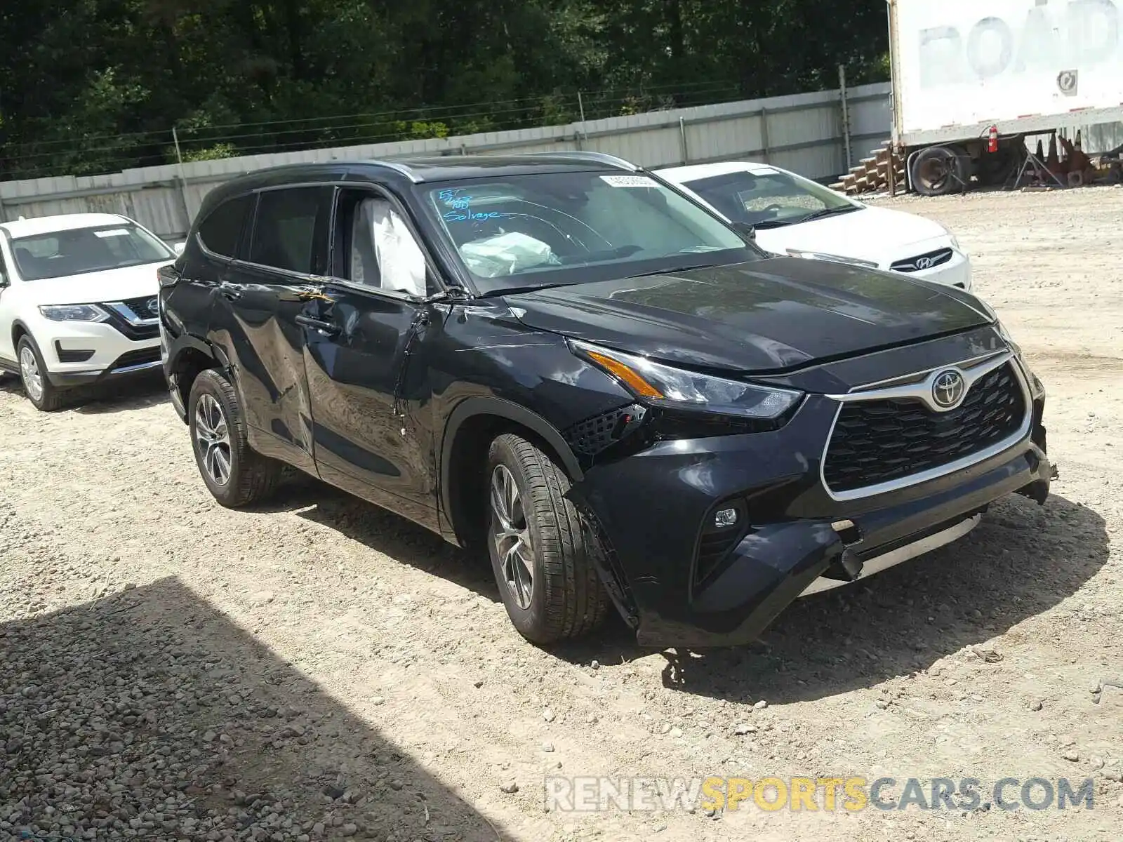 1 Photograph of a damaged car 5TDGZRAH8LS505492 TOYOTA HIGHLANDER 2020