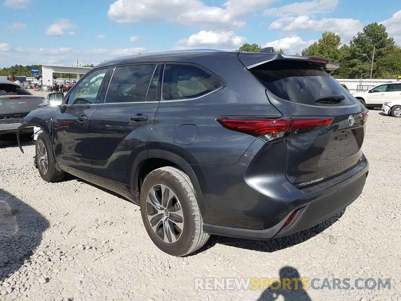 3 Photograph of a damaged car 5TDGZRAH8LS505539 TOYOTA HIGHLANDER 2020