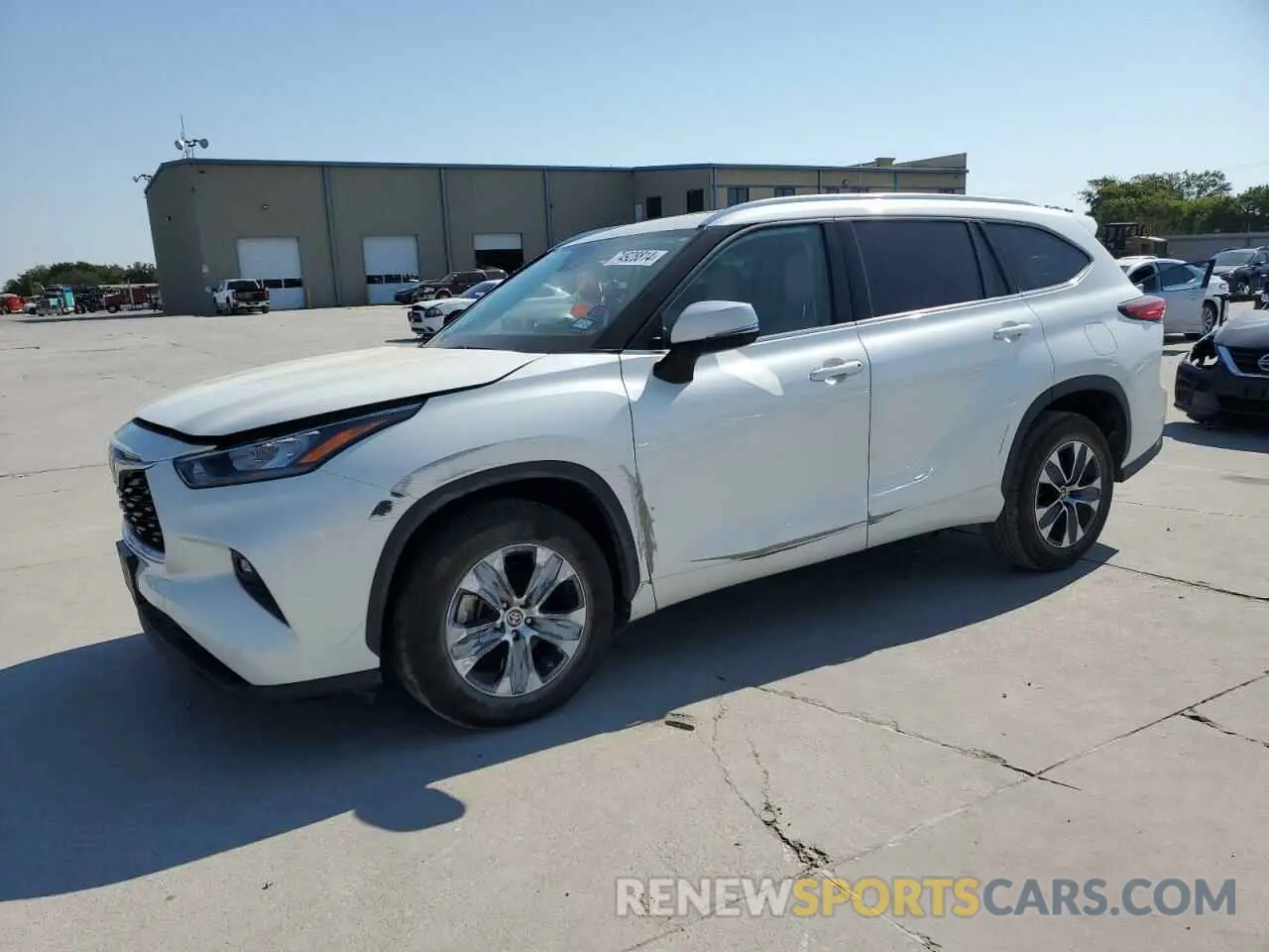 1 Photograph of a damaged car 5TDGZRAH8LS509140 TOYOTA HIGHLANDER 2020