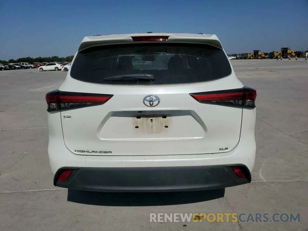 6 Photograph of a damaged car 5TDGZRAH8LS509140 TOYOTA HIGHLANDER 2020
