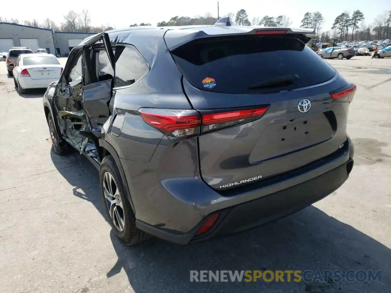 3 Photograph of a damaged car 5TDGZRAH8LS511907 TOYOTA HIGHLANDER 2020