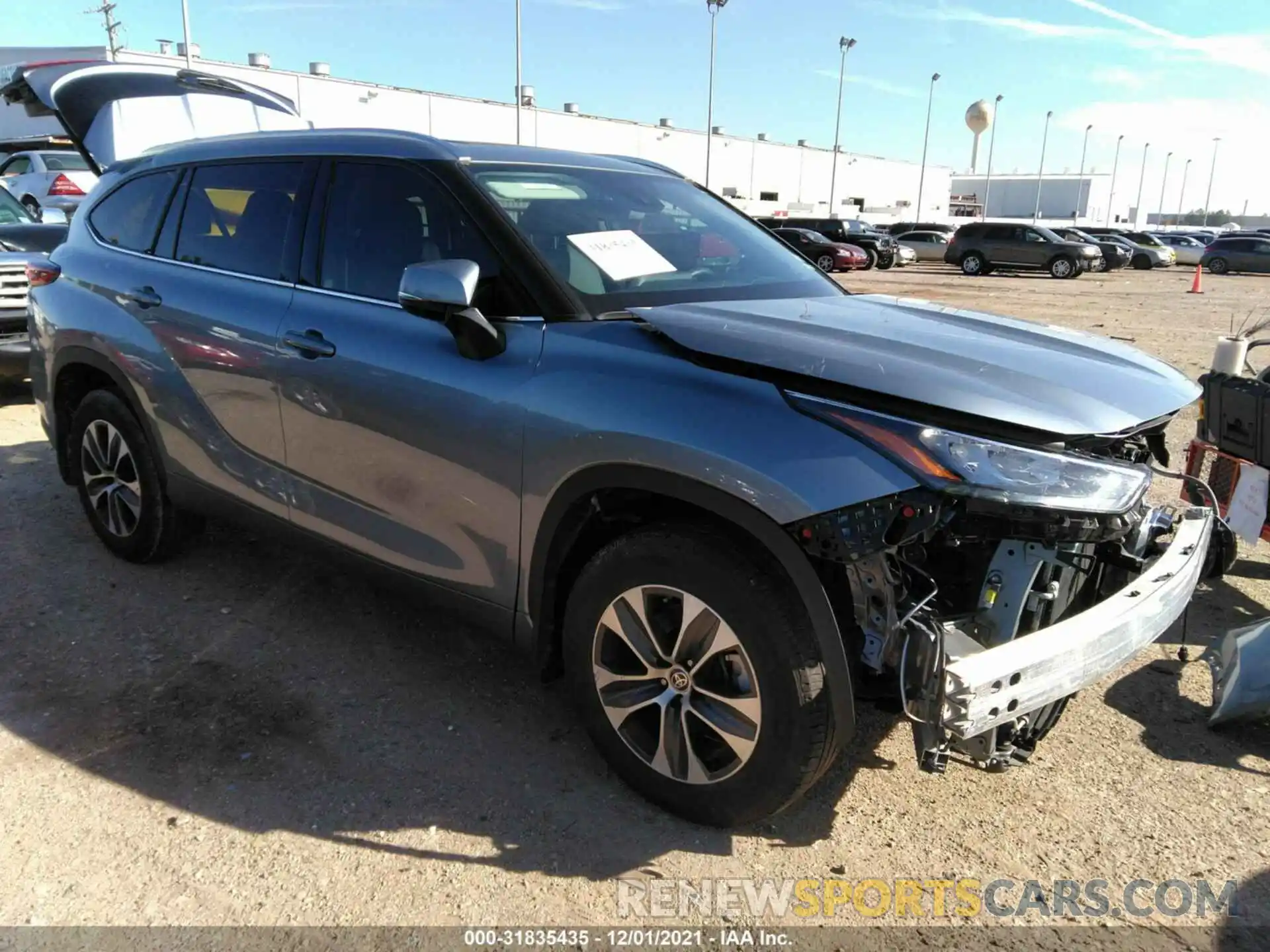 1 Photograph of a damaged car 5TDGZRAH9LS004272 TOYOTA HIGHLANDER 2020