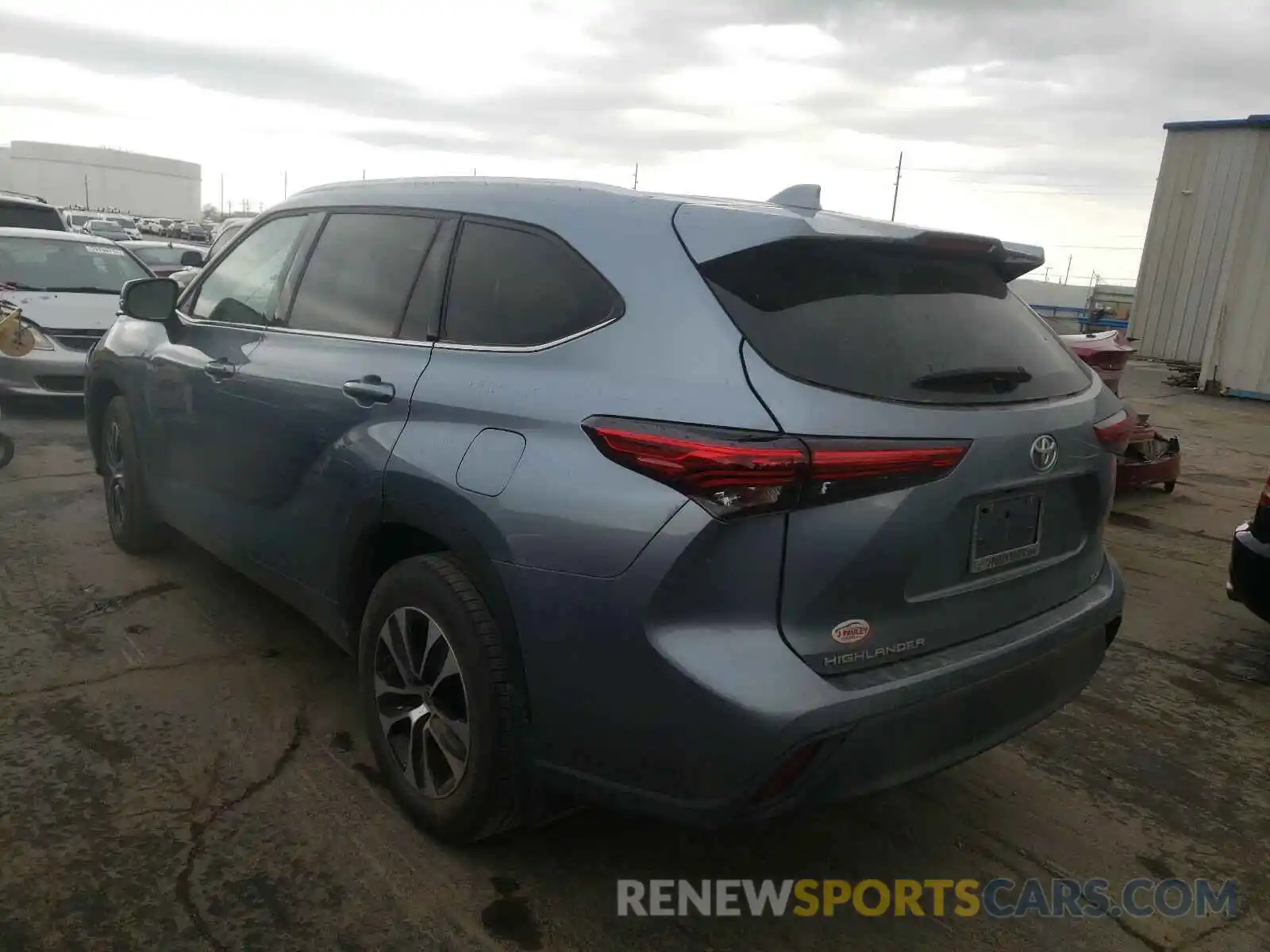 3 Photograph of a damaged car 5TDGZRAHXLS016138 TOYOTA HIGHLANDER 2020