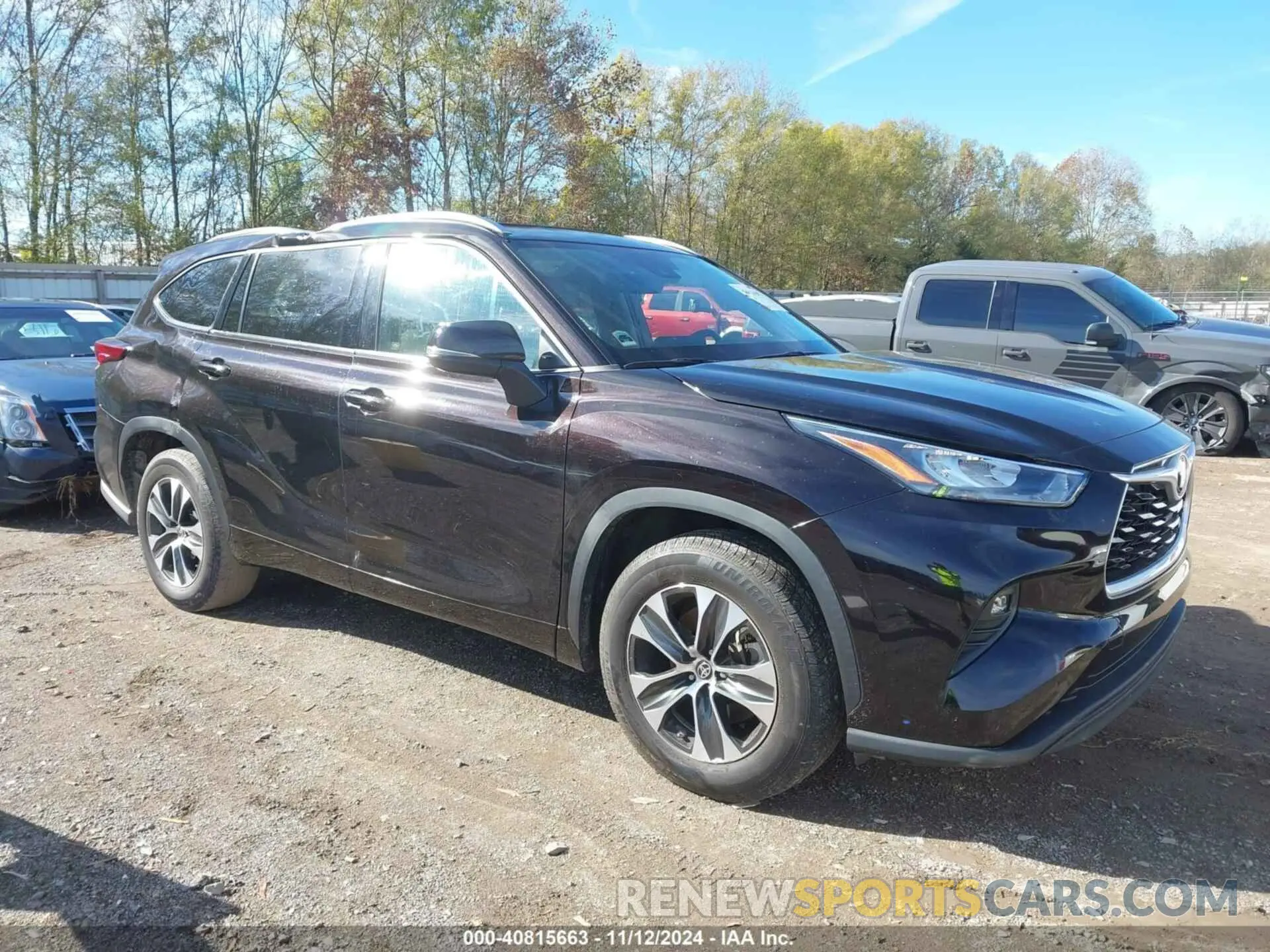 1 Photograph of a damaged car 5TDGZRAHXLS030590 TOYOTA HIGHLANDER 2020