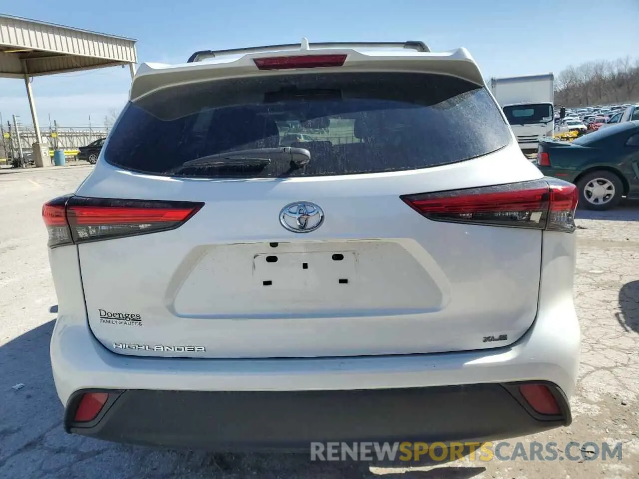 6 Photograph of a damaged car 5TDGZRAHXLS503341 TOYOTA HIGHLANDER 2020