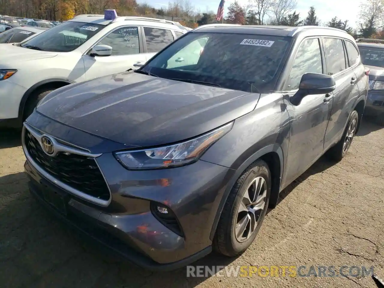 2 Photograph of a damaged car 5TDGZRBH0LS007348 TOYOTA HIGHLANDER 2020