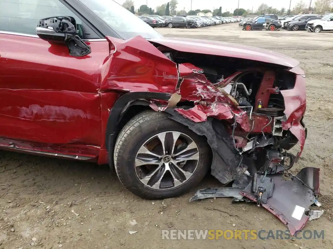 9 Photograph of a damaged car 5TDGZRBH0LS007883 TOYOTA HIGHLANDER 2020