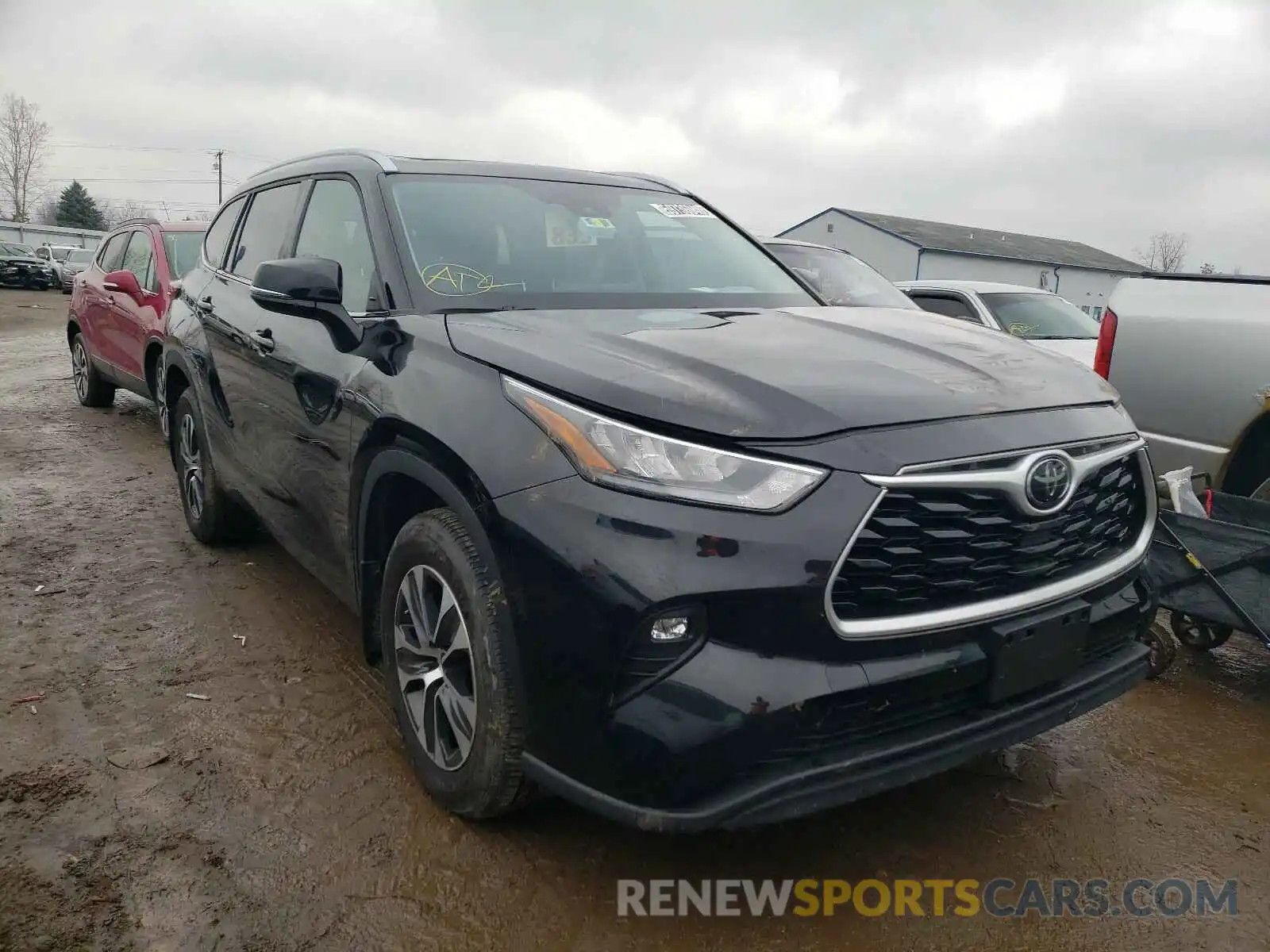 1 Photograph of a damaged car 5TDGZRBH0LS503914 TOYOTA HIGHLANDER 2020