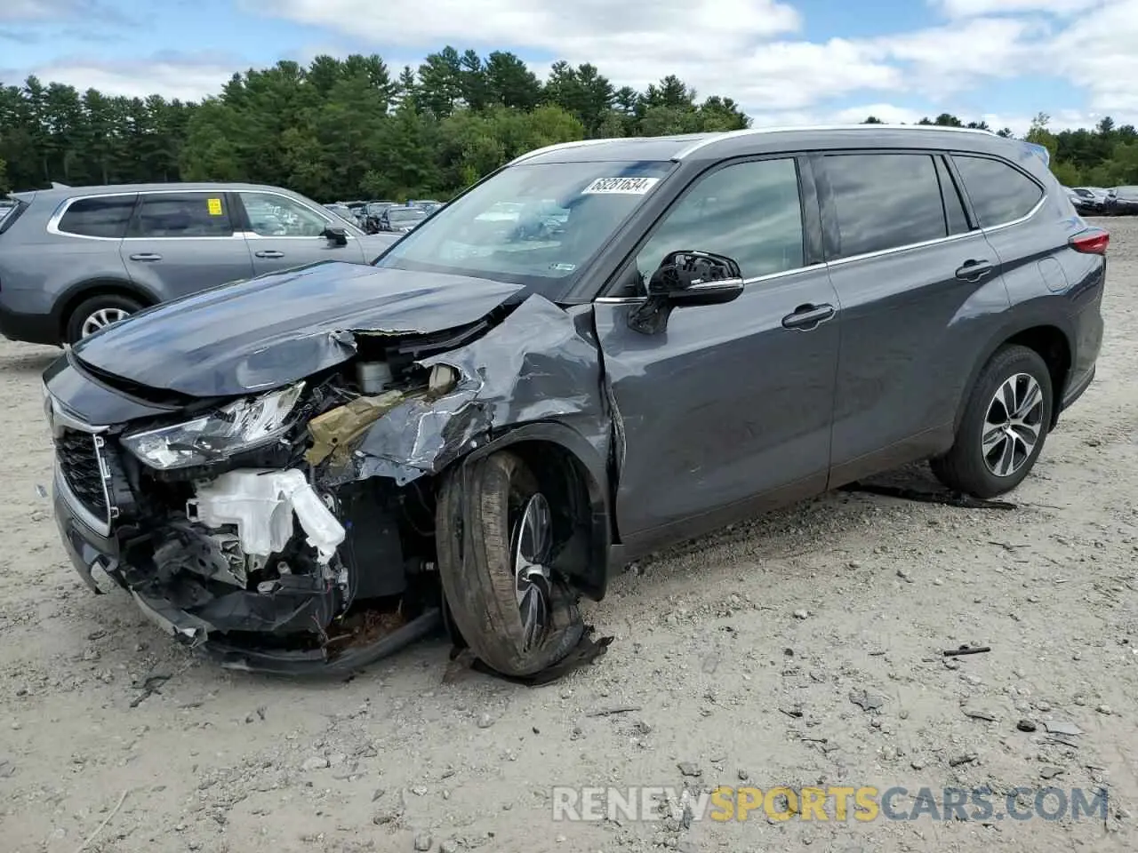 1 Photograph of a damaged car 5TDGZRBH0LS516808 TOYOTA HIGHLANDER 2020