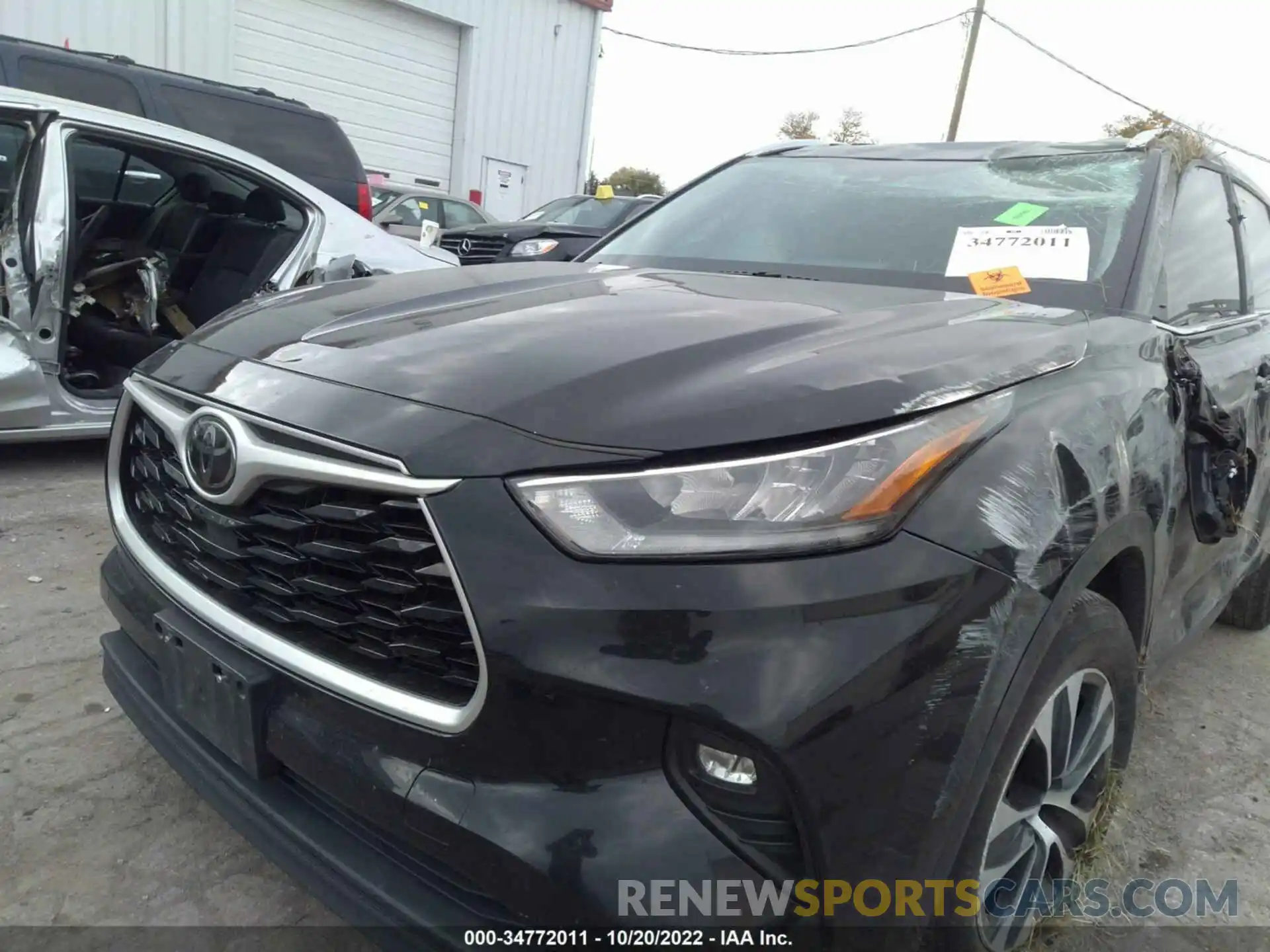 10 Photograph of a damaged car 5TDGZRBH0LS520793 TOYOTA HIGHLANDER 2020