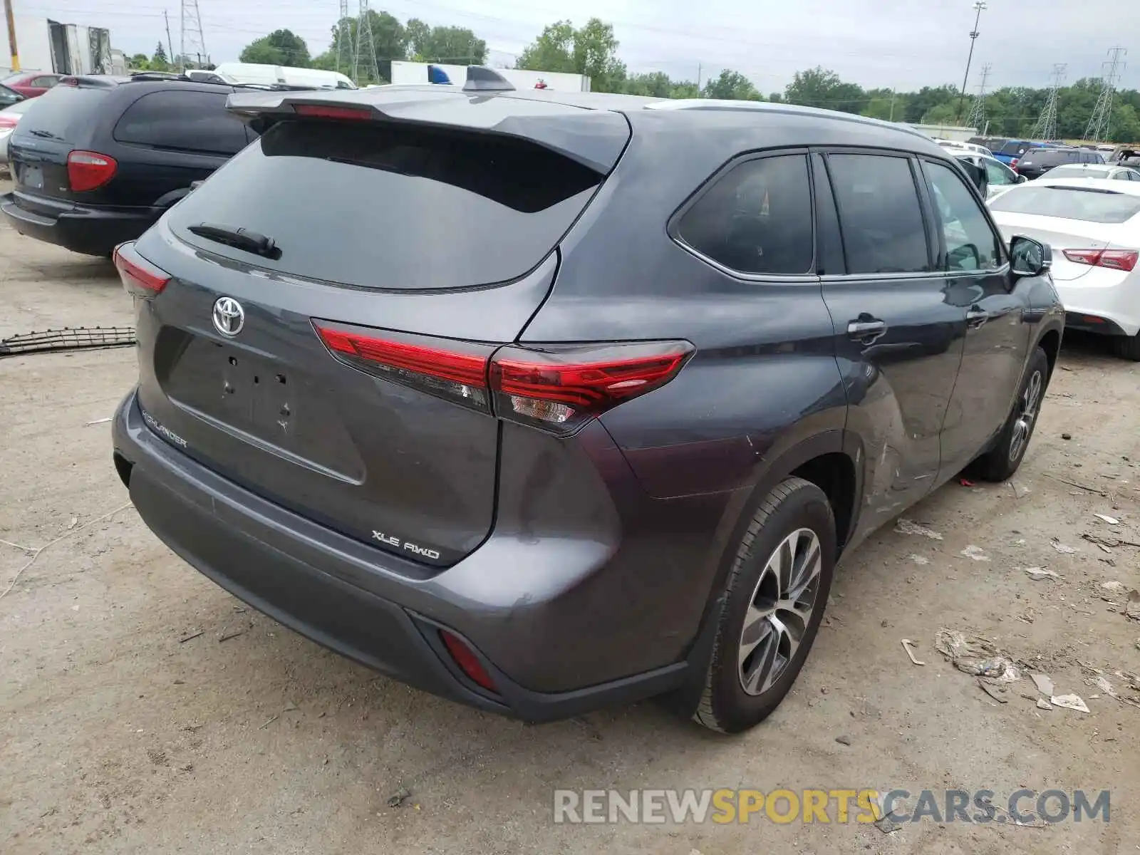 4 Photograph of a damaged car 5TDGZRBH1LS013613 TOYOTA HIGHLANDER 2020