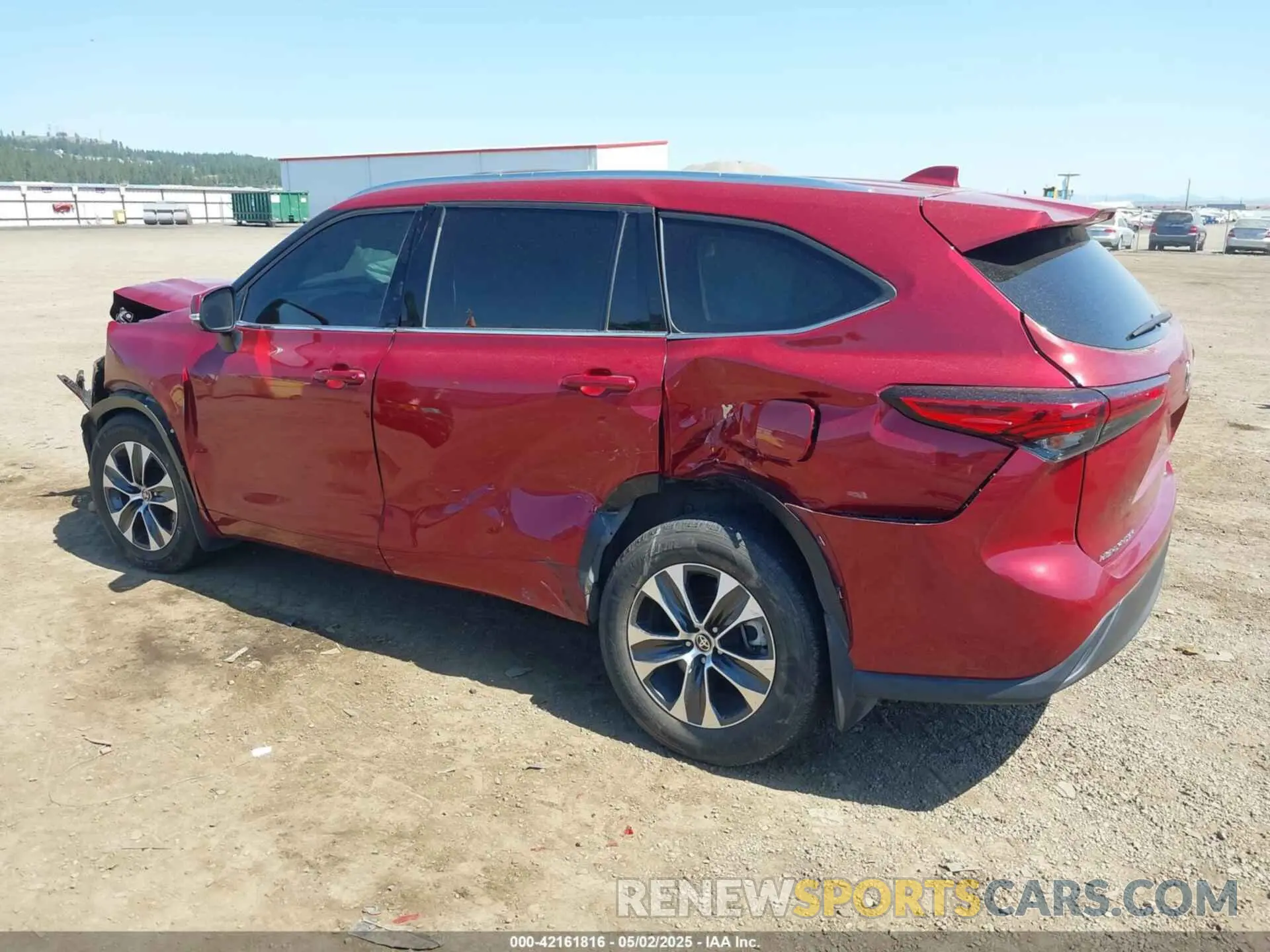 3 Photograph of a damaged car 5TDGZRBH1LS024062 TOYOTA HIGHLANDER 2020