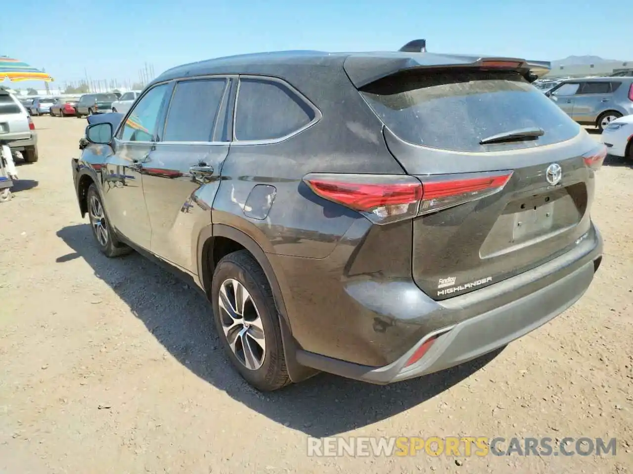 3 Photograph of a damaged car 5TDGZRBH1LS031576 TOYOTA HIGHLANDER 2020