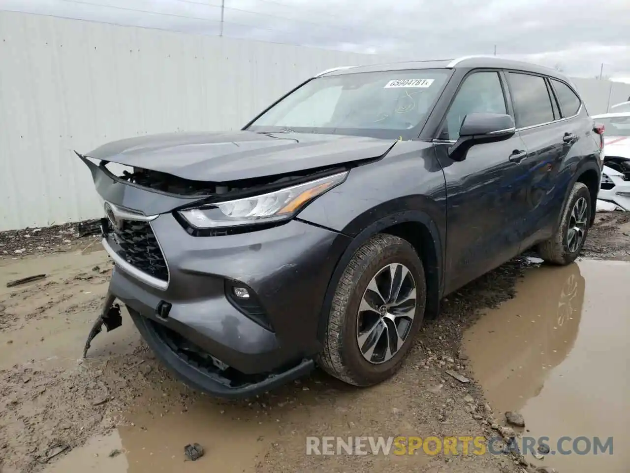 2 Photograph of a damaged car 5TDGZRBH1LS037670 TOYOTA HIGHLANDER 2020