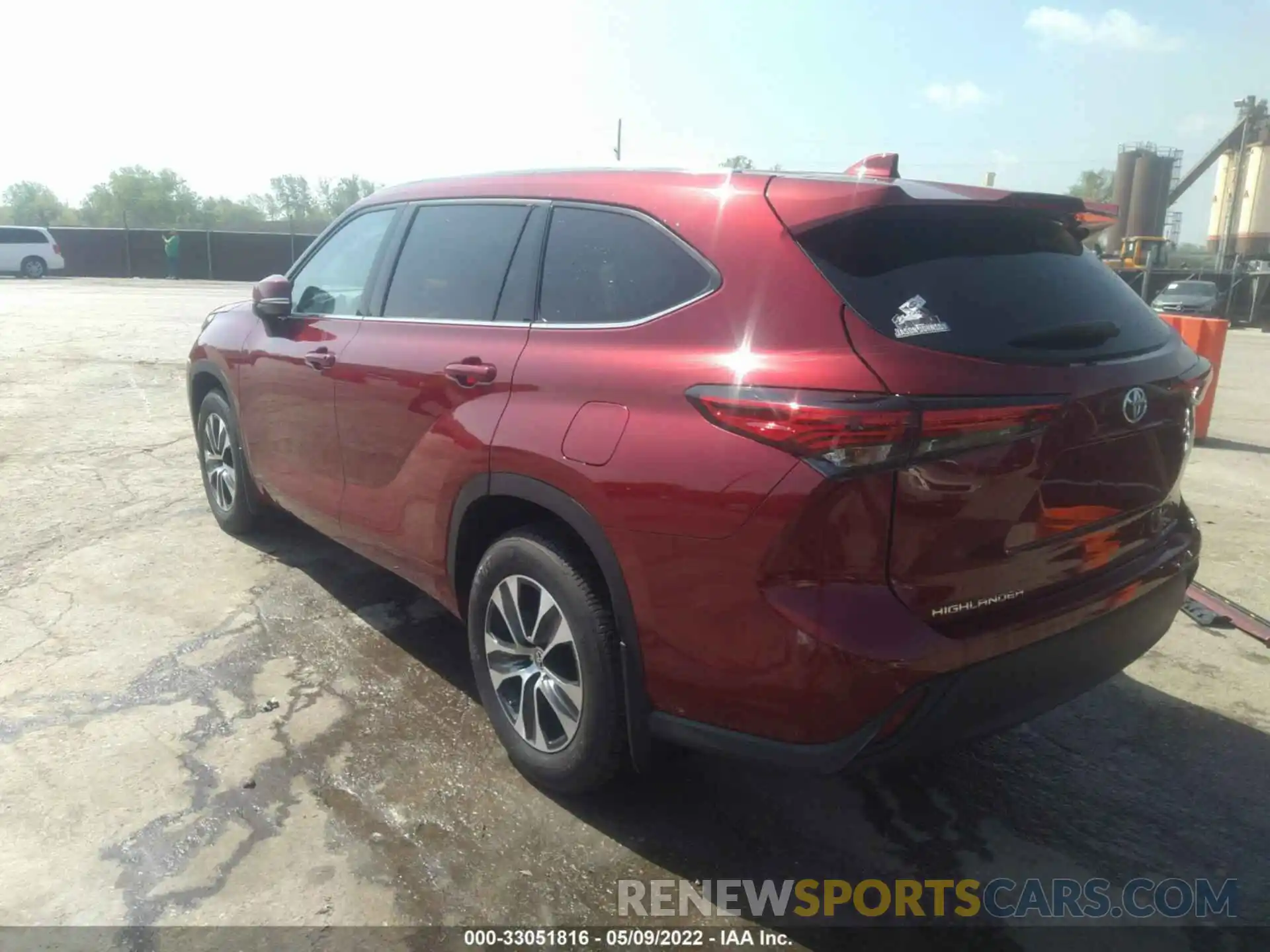 3 Photograph of a damaged car 5TDGZRBH1LS040651 TOYOTA HIGHLANDER 2020