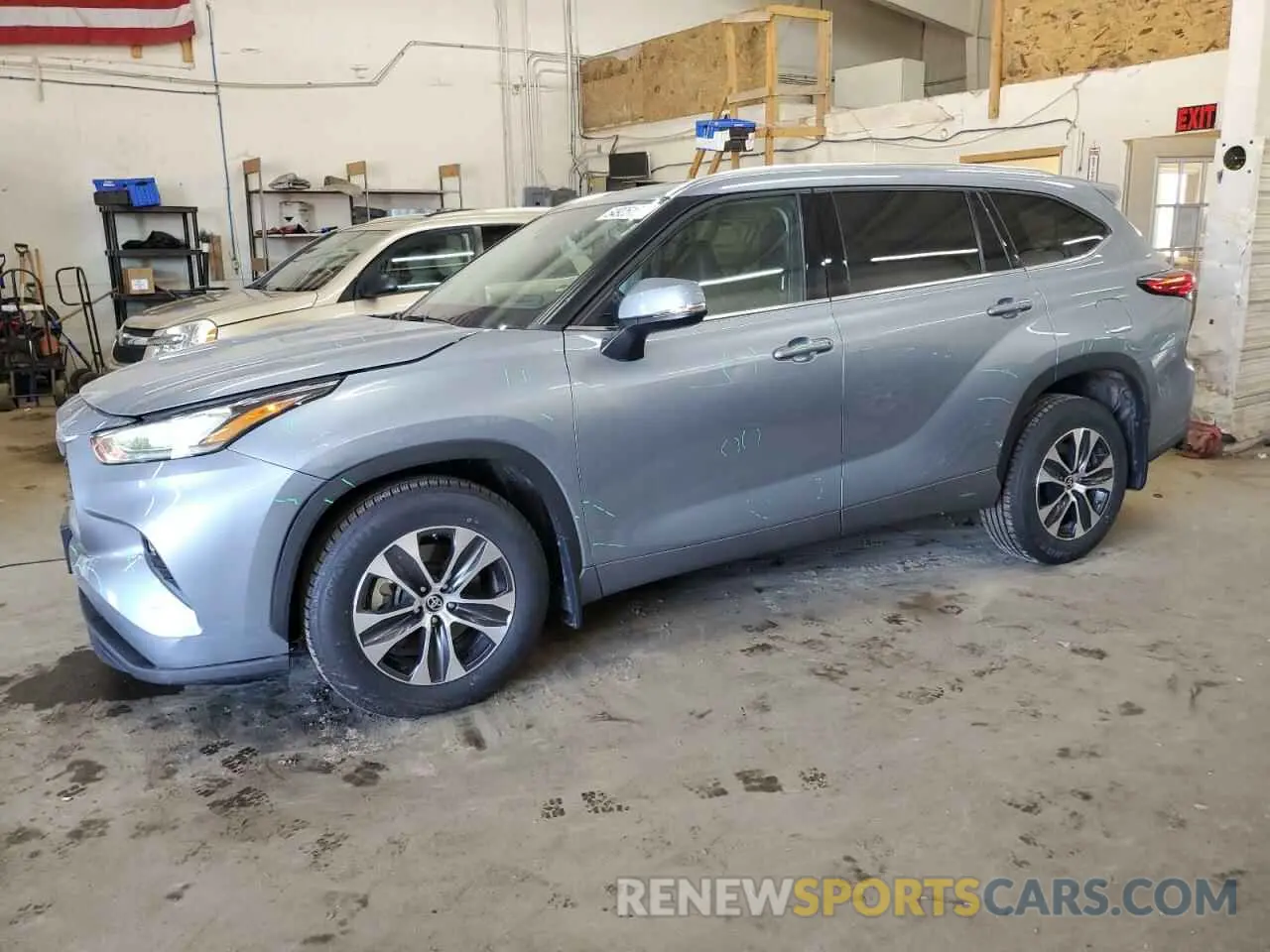 1 Photograph of a damaged car 5TDGZRBH1LS047325 TOYOTA HIGHLANDER 2020