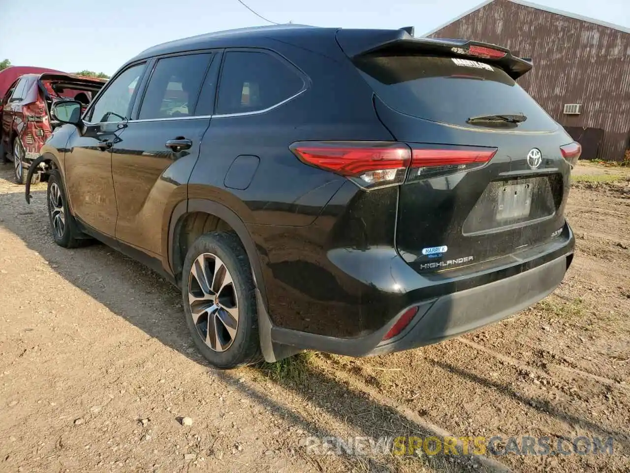 3 Photograph of a damaged car 5TDGZRBH1LS504330 TOYOTA HIGHLANDER 2020