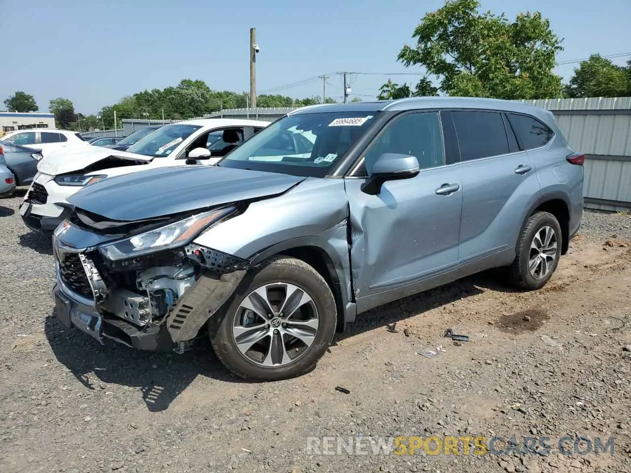 1 Photograph of a damaged car 5TDGZRBH2LS004578 TOYOTA HIGHLANDER 2020