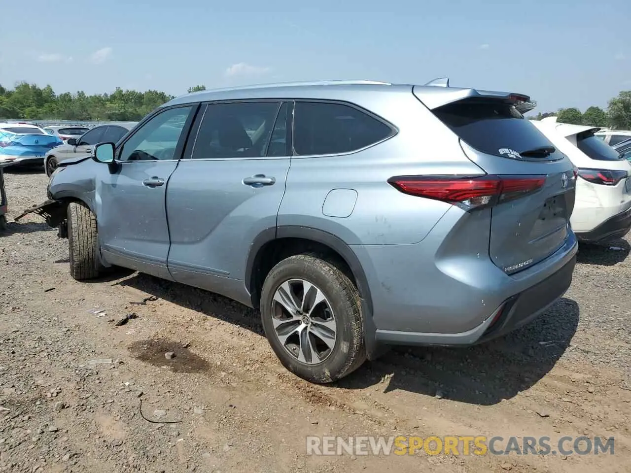 2 Photograph of a damaged car 5TDGZRBH2LS004578 TOYOTA HIGHLANDER 2020