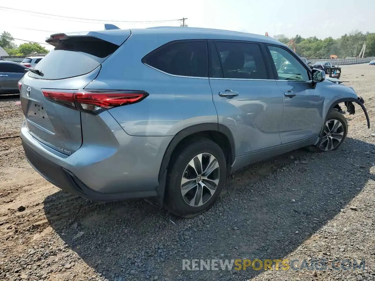 3 Photograph of a damaged car 5TDGZRBH2LS004578 TOYOTA HIGHLANDER 2020