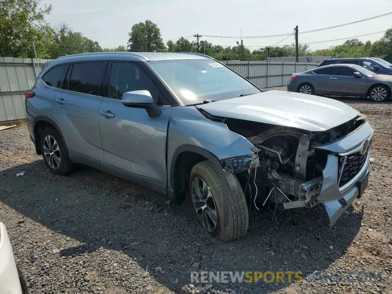 4 Photograph of a damaged car 5TDGZRBH2LS004578 TOYOTA HIGHLANDER 2020