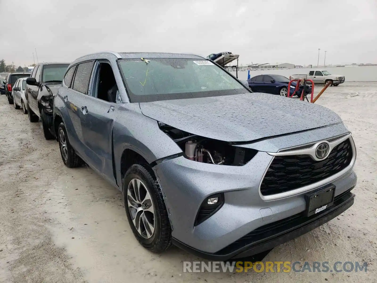 1 Photograph of a damaged car 5TDGZRBH2LS021137 TOYOTA HIGHLANDER 2020