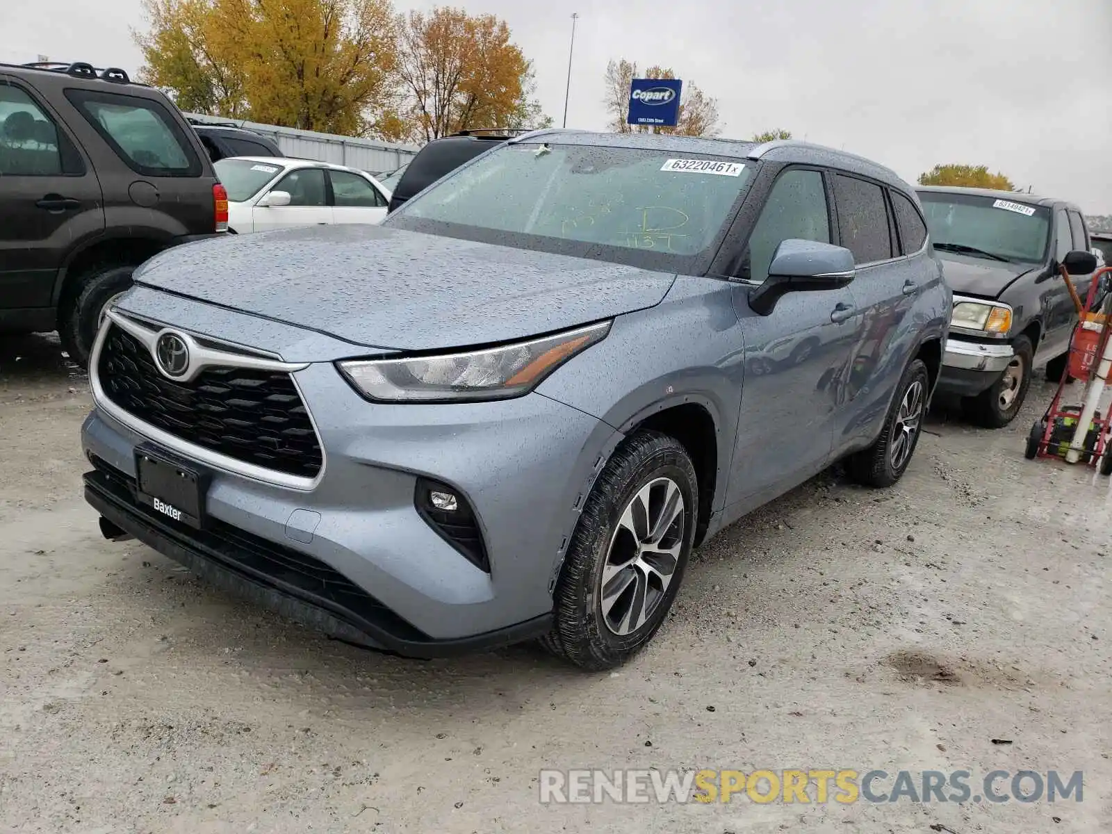 2 Photograph of a damaged car 5TDGZRBH2LS021137 TOYOTA HIGHLANDER 2020