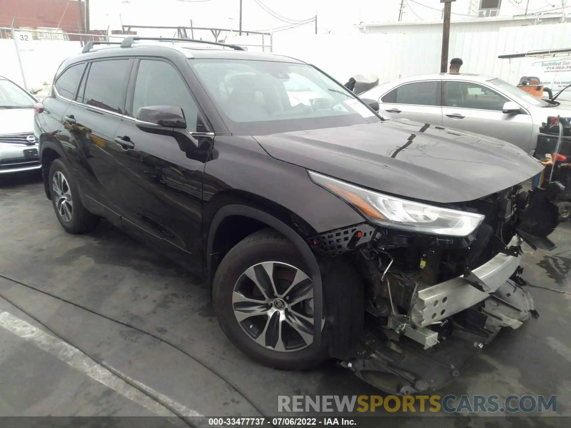 1 Photograph of a damaged car 5TDGZRBH2LS031280 TOYOTA HIGHLANDER 2020