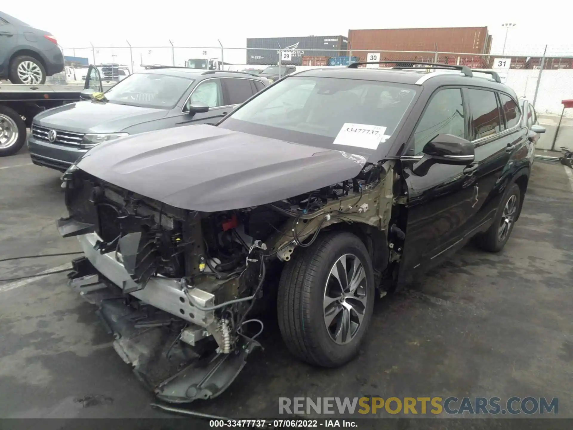 2 Photograph of a damaged car 5TDGZRBH2LS031280 TOYOTA HIGHLANDER 2020