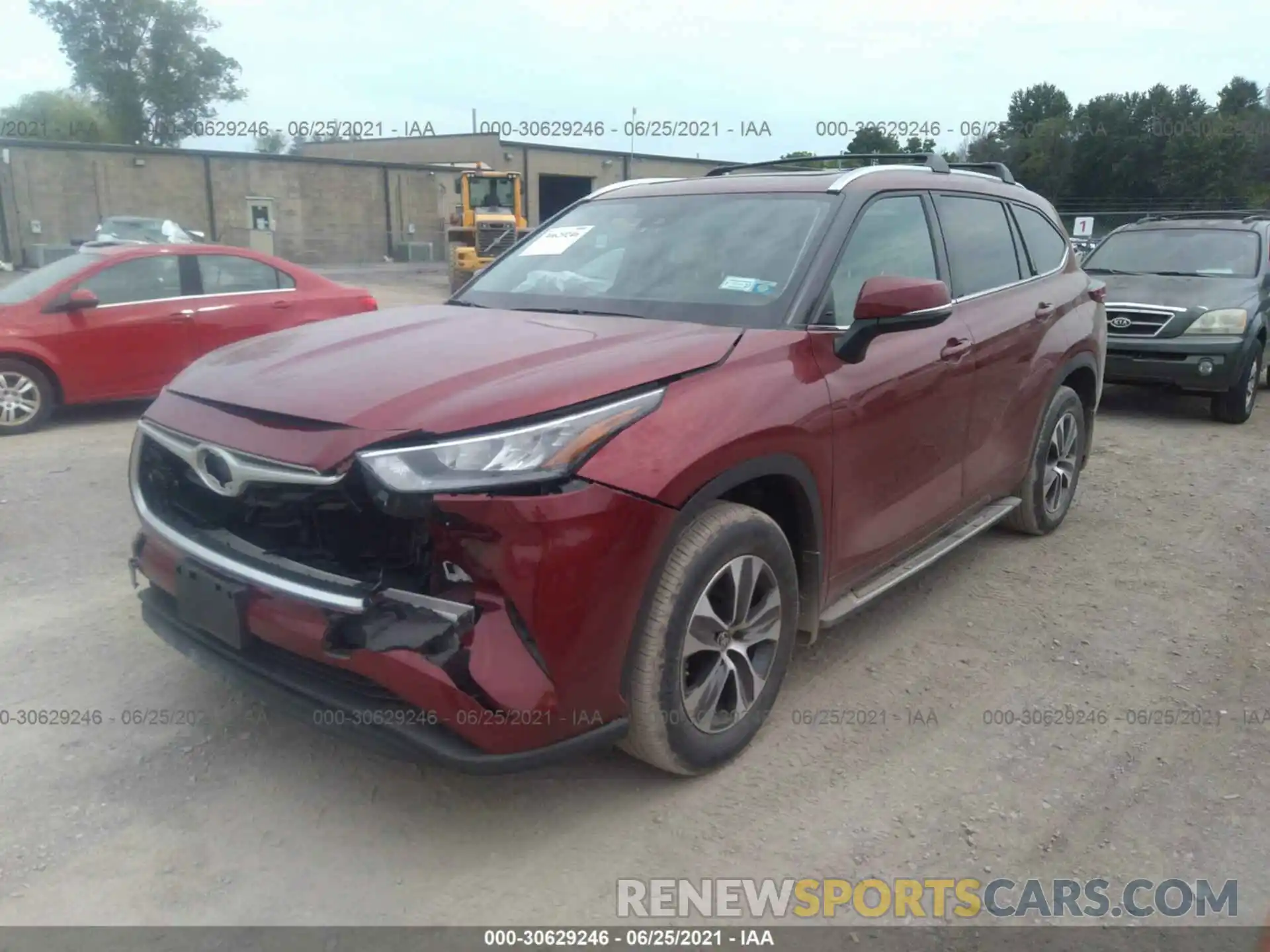 2 Photograph of a damaged car 5TDGZRBH2LS050122 TOYOTA HIGHLANDER 2020