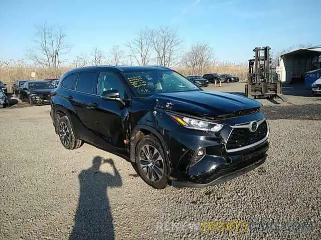 1 Photograph of a damaged car 5TDGZRBH2LS503400 TOYOTA HIGHLANDER 2020