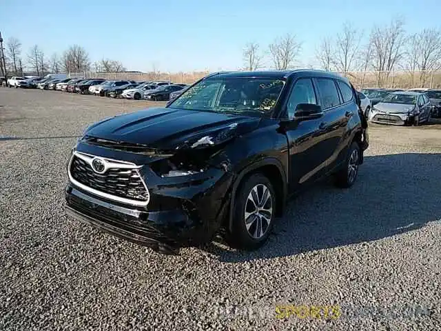 2 Photograph of a damaged car 5TDGZRBH2LS503400 TOYOTA HIGHLANDER 2020