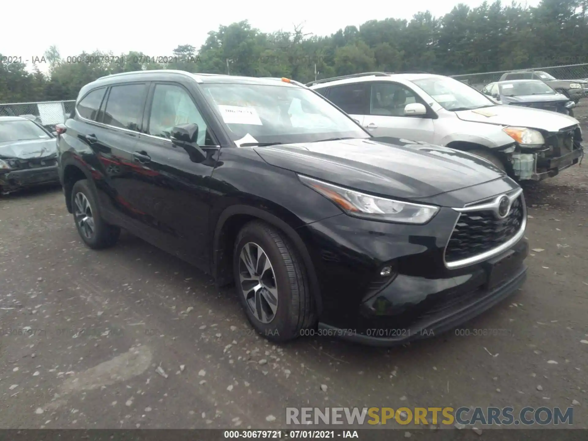 1 Photograph of a damaged car 5TDGZRBH3LS508850 TOYOTA HIGHLANDER 2020