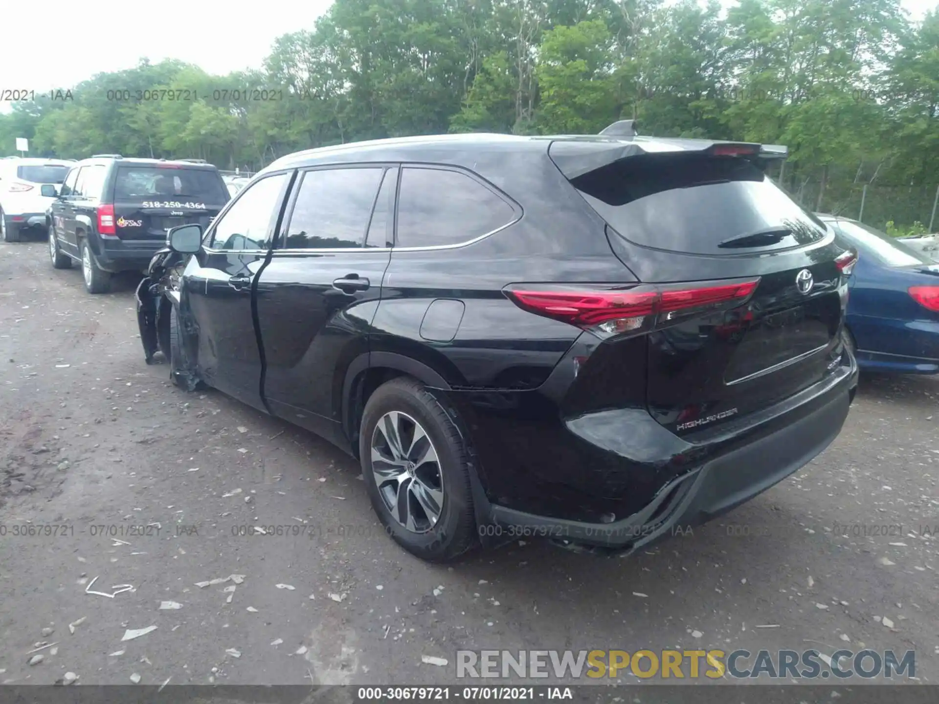 3 Photograph of a damaged car 5TDGZRBH3LS508850 TOYOTA HIGHLANDER 2020