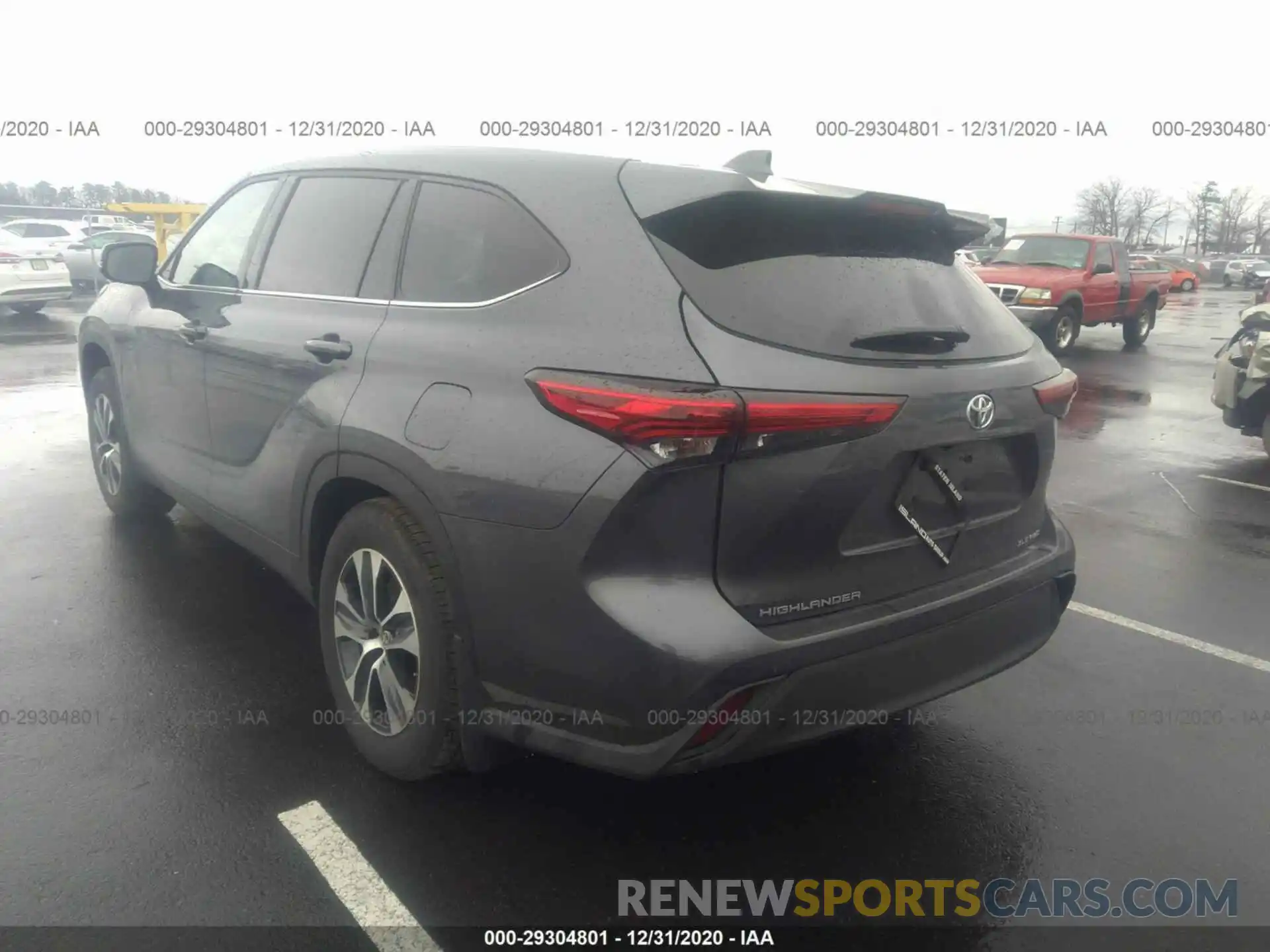 3 Photograph of a damaged car 5TDGZRBH3LS511862 TOYOTA HIGHLANDER 2020