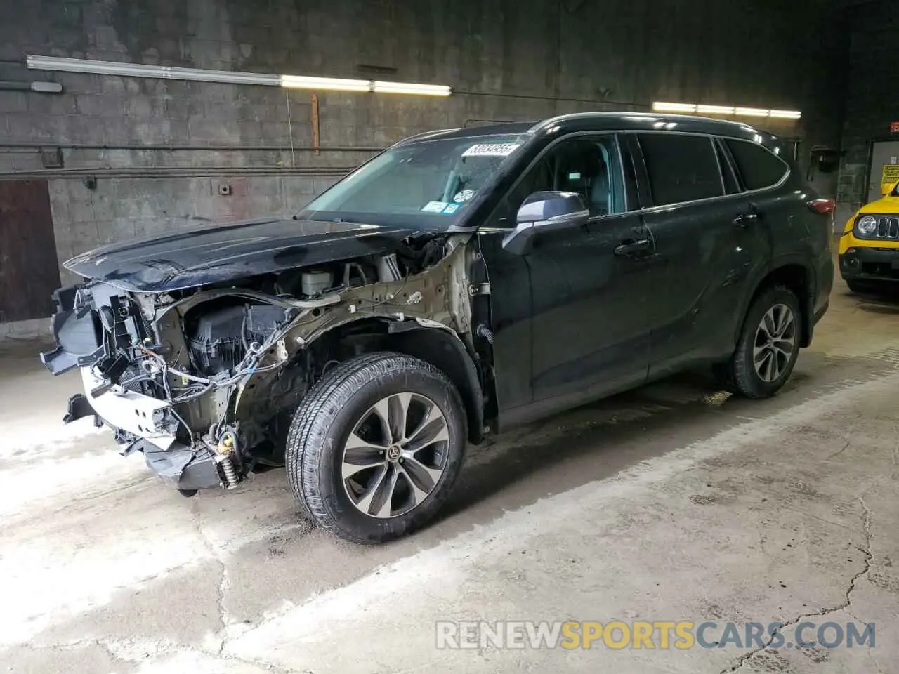 1 Photograph of a damaged car 5TDGZRBH3LS513918 TOYOTA HIGHLANDER 2020