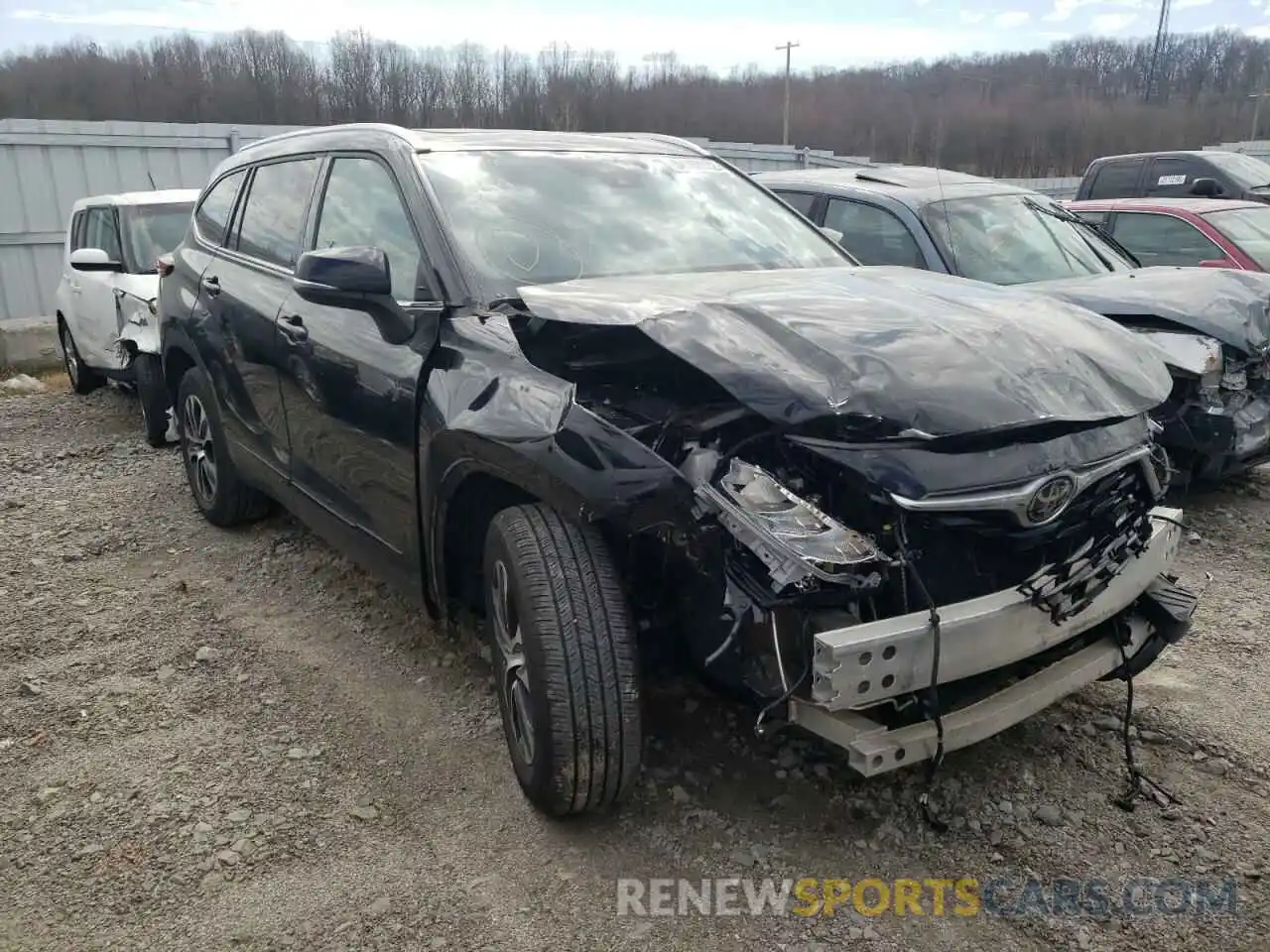 1 Photograph of a damaged car 5TDGZRBH3LS518102 TOYOTA HIGHLANDER 2020