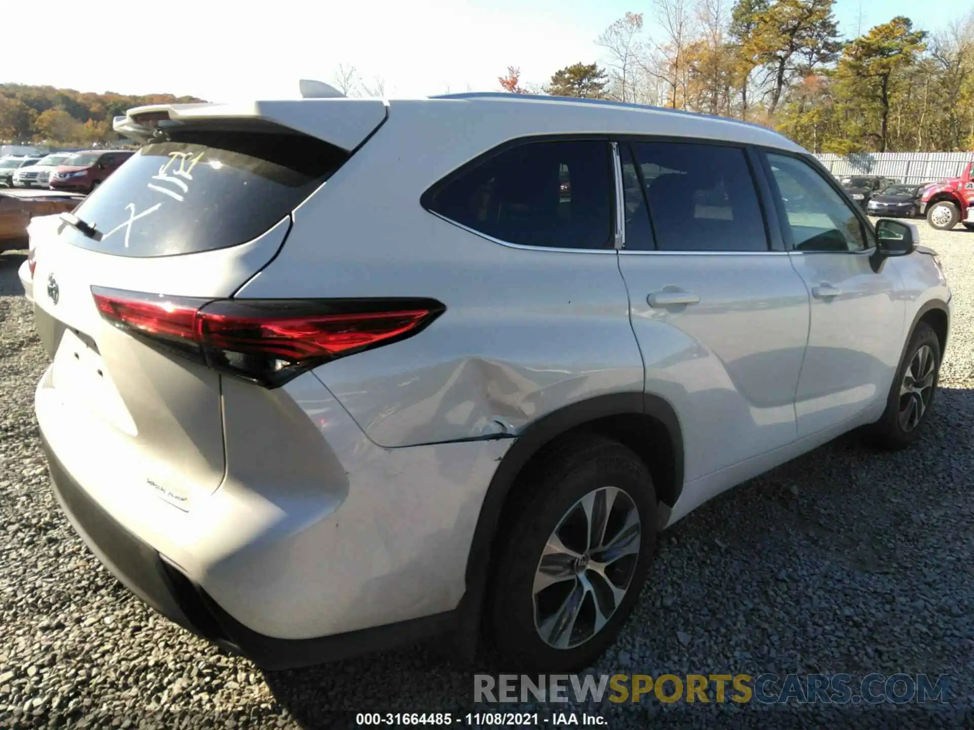 6 Photograph of a damaged car 5TDGZRBH4LS000614 TOYOTA HIGHLANDER 2020