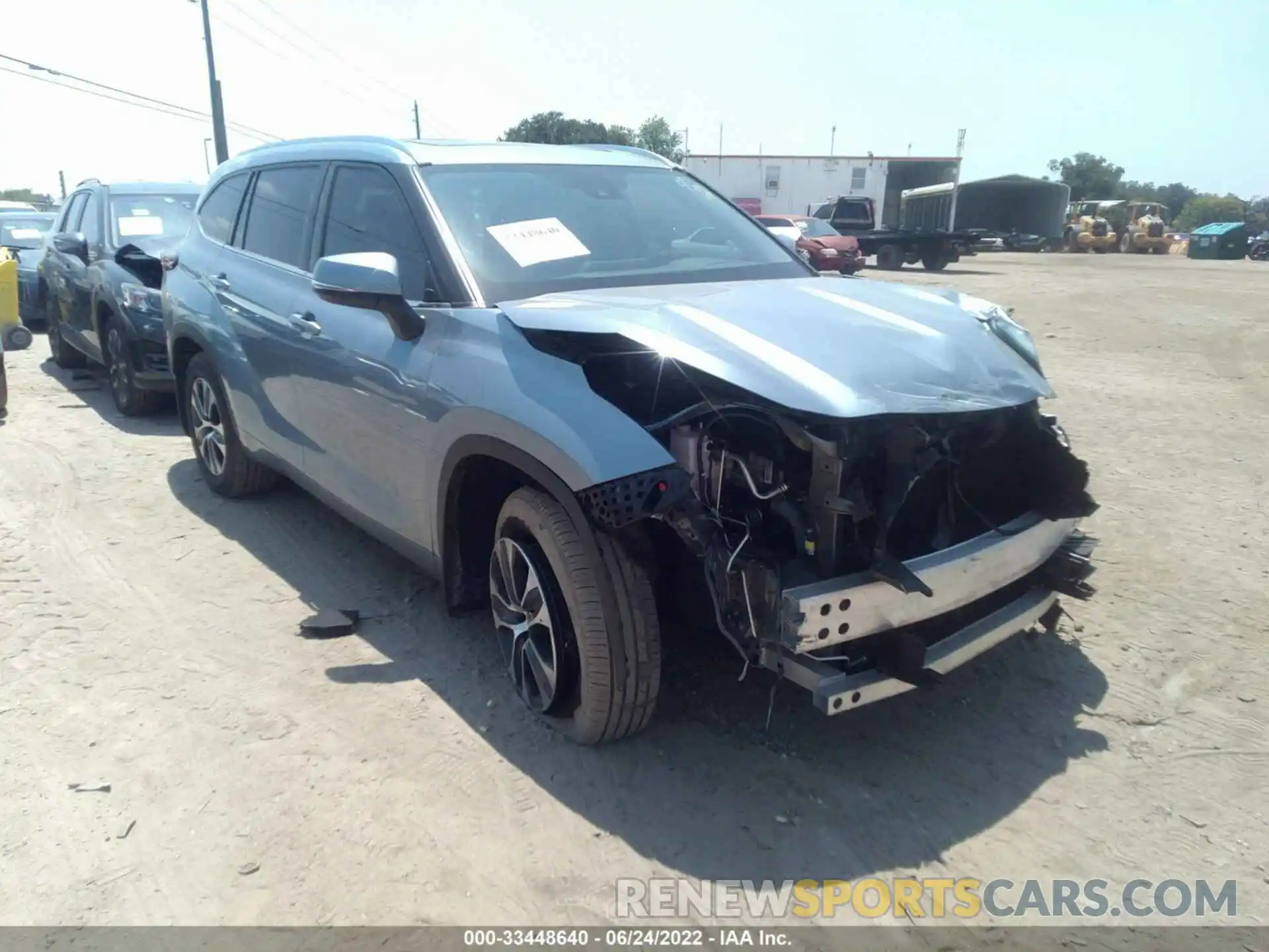 1 Photograph of a damaged car 5TDGZRBH4LS040496 TOYOTA HIGHLANDER 2020