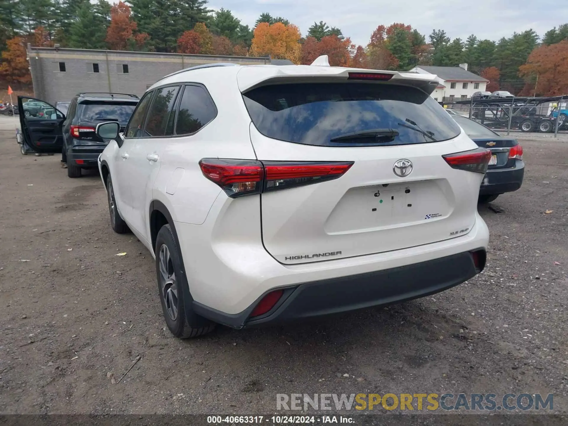3 Photograph of a damaged car 5TDGZRBH4LS043897 TOYOTA HIGHLANDER 2020