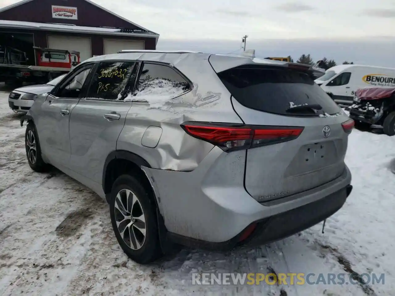 3 Photograph of a damaged car 5TDGZRBH4LS508789 TOYOTA HIGHLANDER 2020