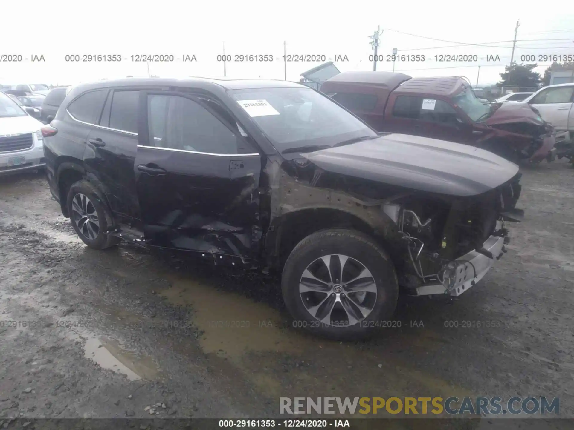 1 Photograph of a damaged car 5TDGZRBH4LS510624 TOYOTA HIGHLANDER 2020