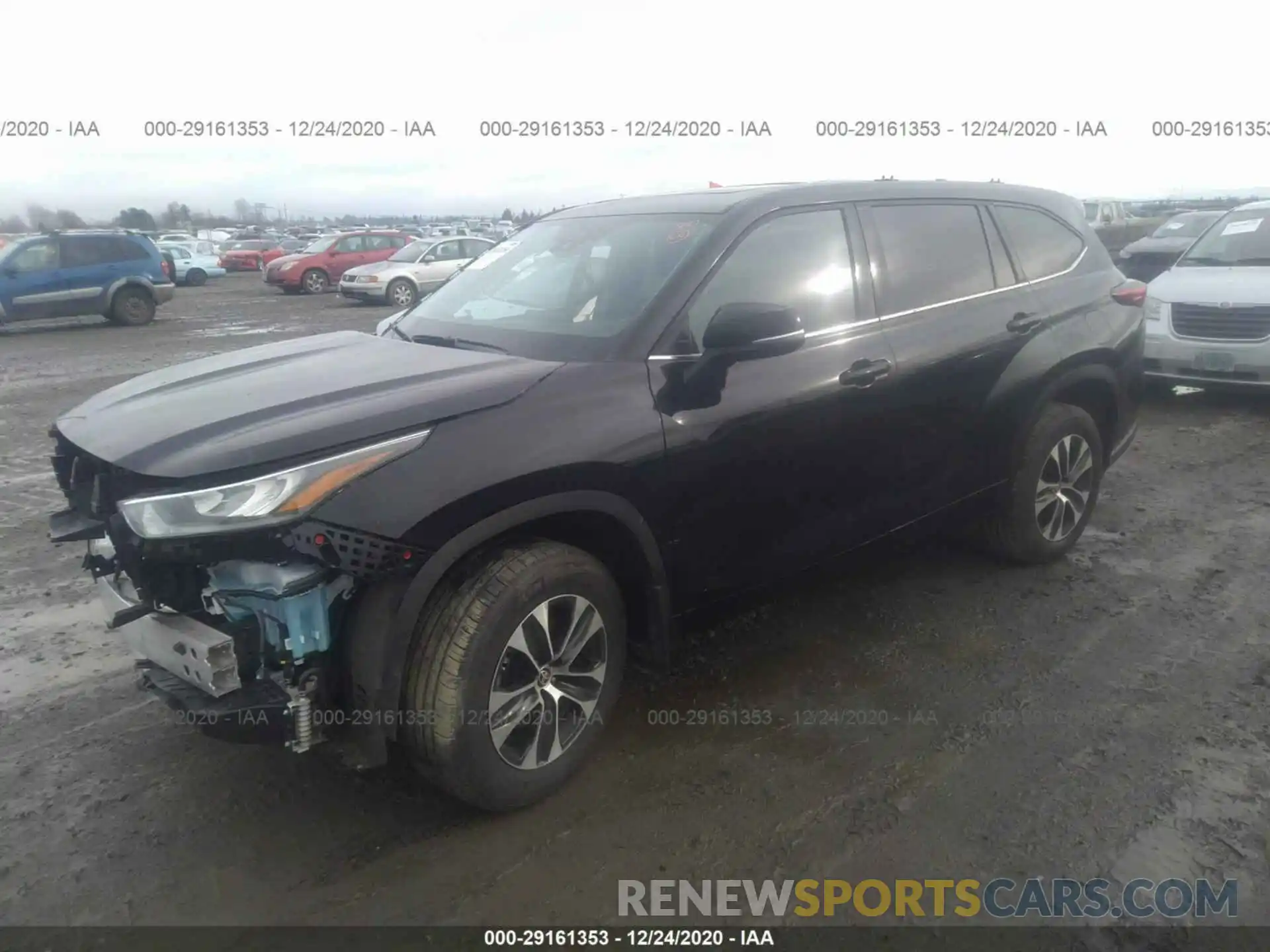 2 Photograph of a damaged car 5TDGZRBH4LS510624 TOYOTA HIGHLANDER 2020