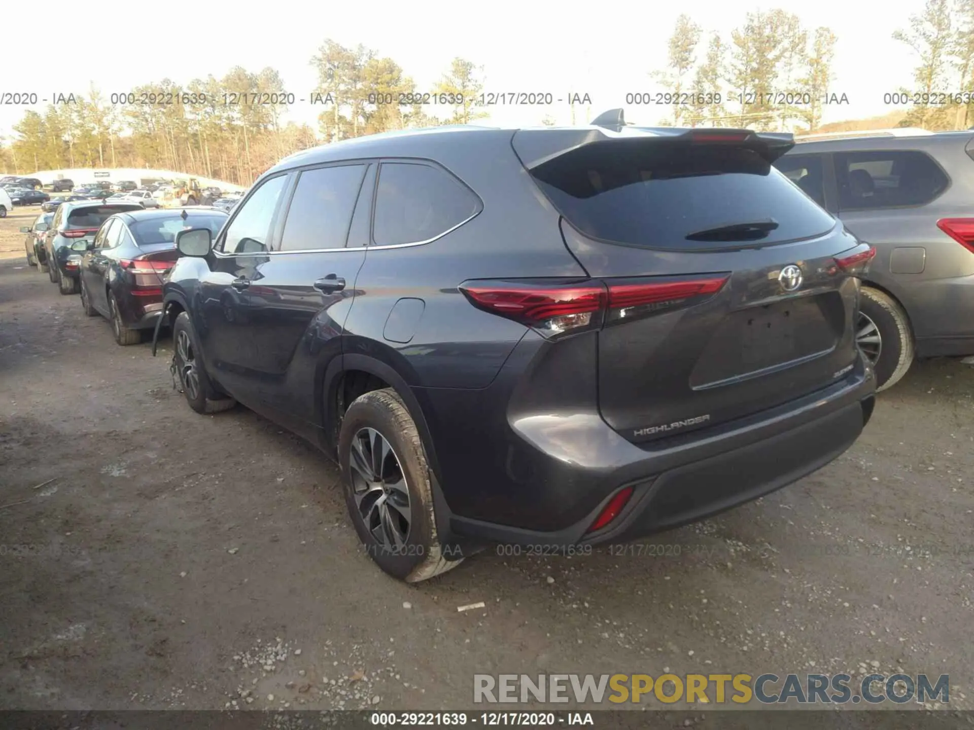 3 Photograph of a damaged car 5TDGZRBH5LS015204 TOYOTA HIGHLANDER 2020